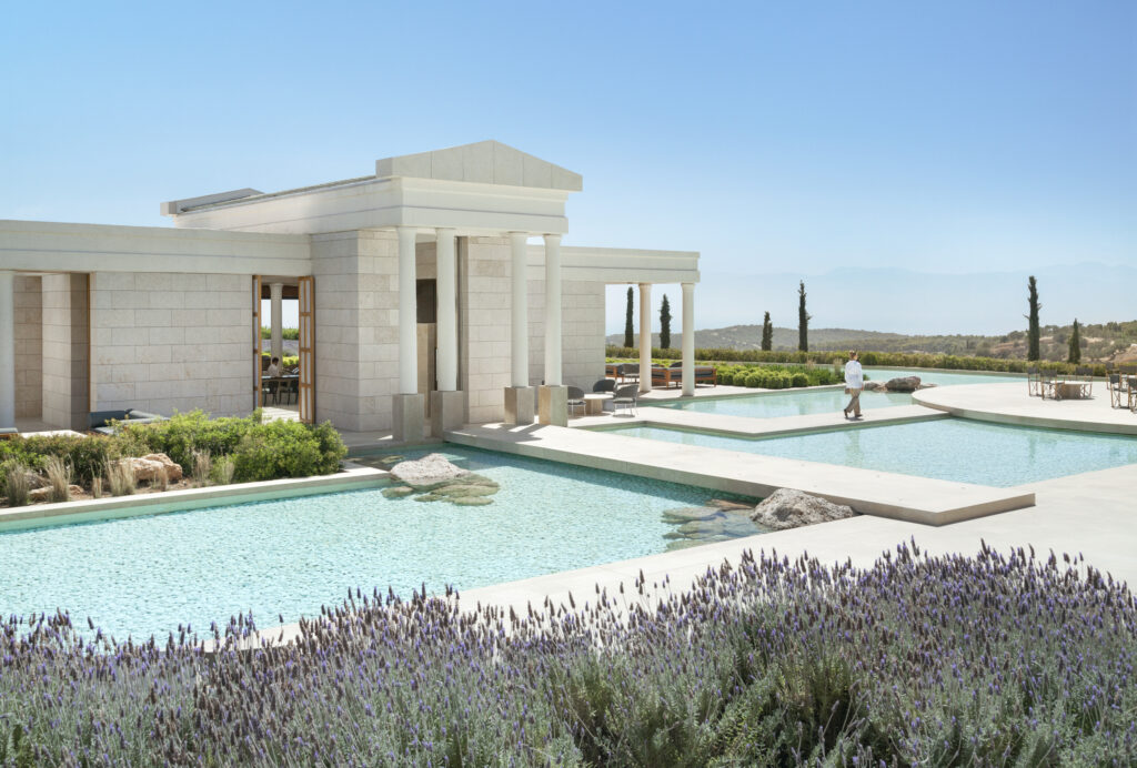 Amanzoe, Greece - Dining, Bar, Reflecting pool